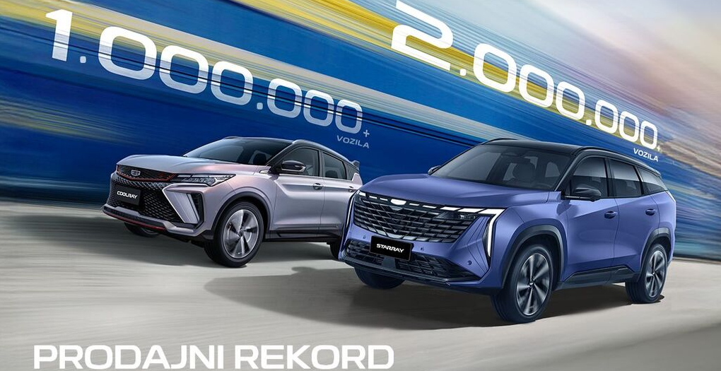 Geely Starray dostigao 2 milijuna prodanih vozila, Coolray 1 milijun